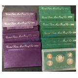 United States proof sets 1990 to 1998 United States proof sets 1990 to 1998