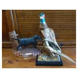 Beam bottles and pheasant Beam bottles and pheasant