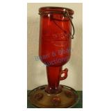 Hummingbird glass feeder Hummingbird glass feeder