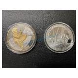 Silver rounds commemoratives Silver rounds commemoratives