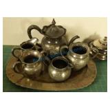 Silverplate tea service Silverplate tea service