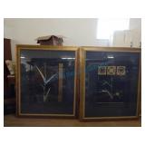 Two large framed art Two large framed art