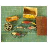 Group of vintage lures Group of vintage lures