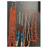 Four strands coral necklaces Four strands coral necklaces