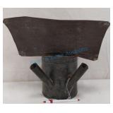 Early tinware oil lamp Early tinware oil lamp