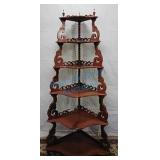 victorian walnut corner shelf victorian walnut corner shelf
