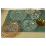Glass plates and bowls Glass plates and bowls
