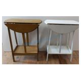 Two folding side tables Two folding side tables