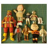 Stuffed dolls including Burger King and Campbell Stuffed dolls including Burger King and Campbell
