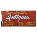 'Remember when' antiques sign 'Remember when' antiques sign