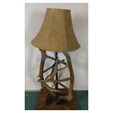 Antler lamp with shade Antler lamp with shade