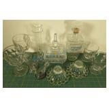 Glass lot including lead crystal candy dish Glass lot including lead crystal candy dish