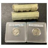 Mercury dimes approximately 98 pieces Mercury dimes approximately 98 pieces