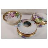 Hand painted dresser set Hand painted dresser set