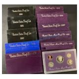 1980 through 1989 United States proof sets 1980 through 1989 United States proof sets