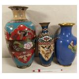 Cloisonne vases Cloisonne vases