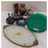 Vintage trinket boxes, bowls, plates Vintage trinket boxes, bowls, plates