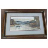Original watercolor 'Late Retrieve' Original watercolor 'Late Retrieve'
