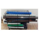 Hardside containers with rolling cart Hardside containers with rolling cart