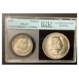 1893 Columbian world exposition half dollar MS 63 1893 Columbian world exposition half dollar MS 63