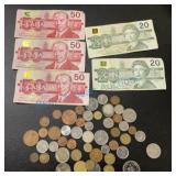 Canadian coins and currency as photographed Canadian coins and currency as photographed