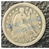 1854 half dime 1854 half dime