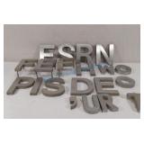Metal letters Metal letters