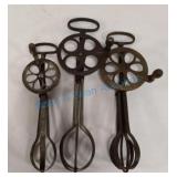 Antique hand beaters Antique hand beaters