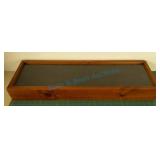 Wood and glass display case Wood and glass display case