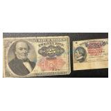 US fractional currency has photographed US fractional currency has photographed