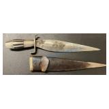 Spanish colonial knife with Spontoon blade Spanish colonial knife with Spontoon blade