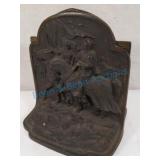 Brass bookends Brass bookends