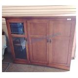 Mission style entertainment center Mission style entertainment center