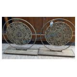 Two decorative Chinese discs Two decorative Chinese discs