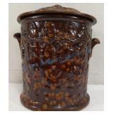 Covered spongeware canister Covered spongeware canister