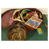 Crochet items embroidery hoops sewing in travel Crochet items embroidery hoops sewing in travel