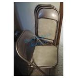 Four vintage Samsonite folding chairs Four vintage Samsonite folding chairs
