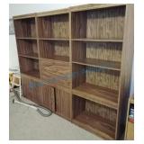 Three piece sectional bookcase entertainment Three piece sectional bookcase entertainment