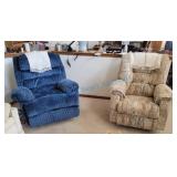 Two rocking recliners Two rocking recliners