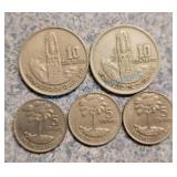 10 & 5 cent Guatemala coins 10 & 5 cent Guatemala coins