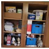 Cabinet full of light bulbs and ect Cabinet full of light bulbs and ect