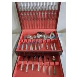 Oneida flatware in case Oneida flatware in case