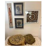 Grouping African art and covers Grouping African art and covers