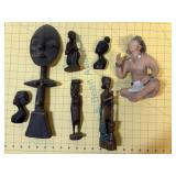 African carvings and storyteller African carvings and storyteller
