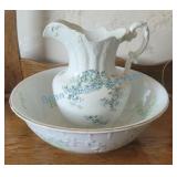iron stone Vanity bowl and pitcher iron stone Vanity bowl and pitcher