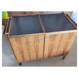 Teak Bar cart by Glasdam Jensen & Niels Erik & Teak Bar cart by Glasdam Jensen & Niels Erik &