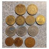West Germany coins West Germany coins