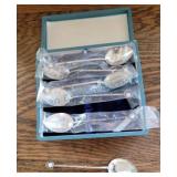 6 pearl silver spoons 6 pearl silver spoons