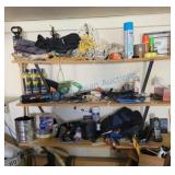 Shelf of gloves and tool Shelf of gloves and tool