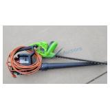 Hedge trimmer and super blowervac Hedge trimmer and super blowervac